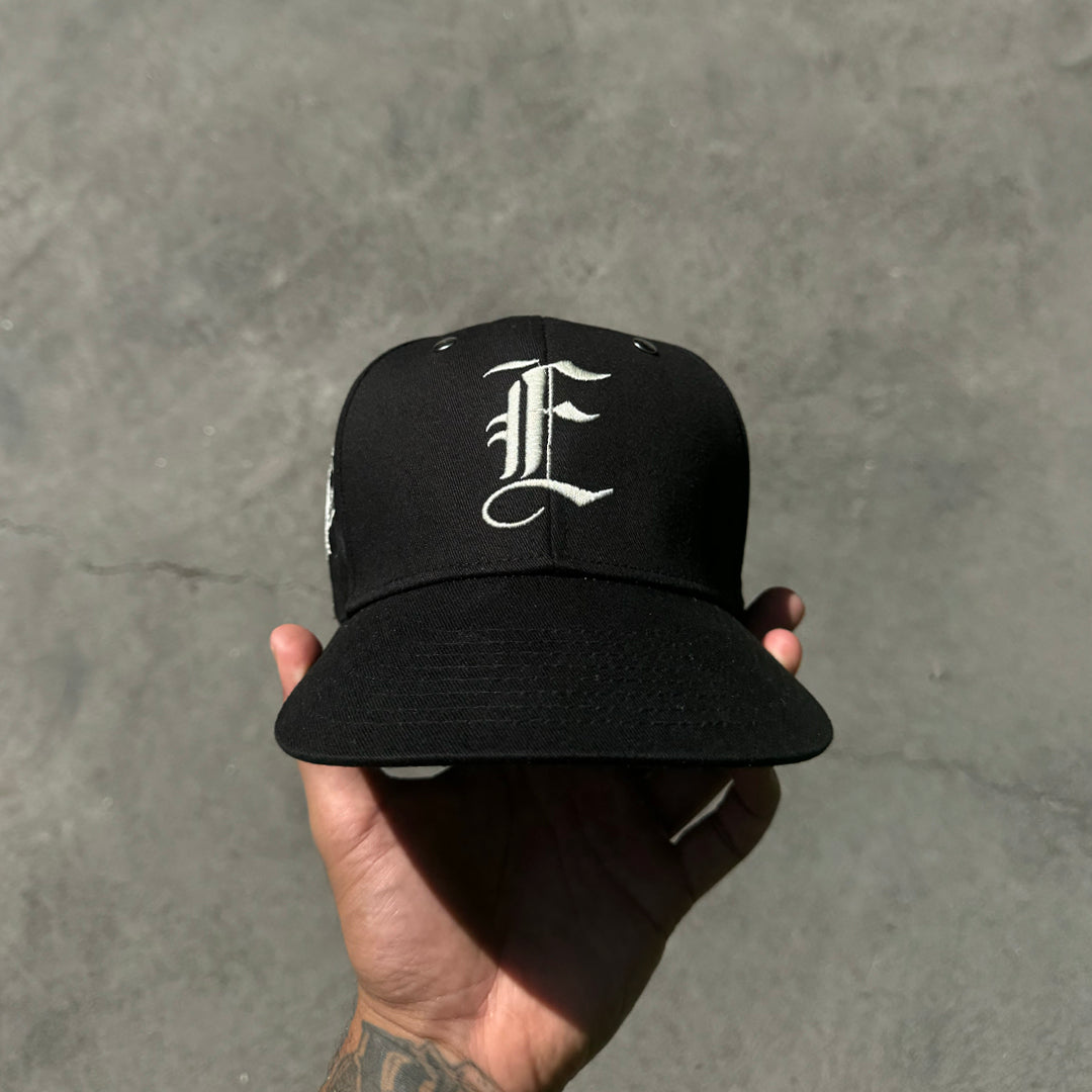 Tatt'd Fitted Hat - Black